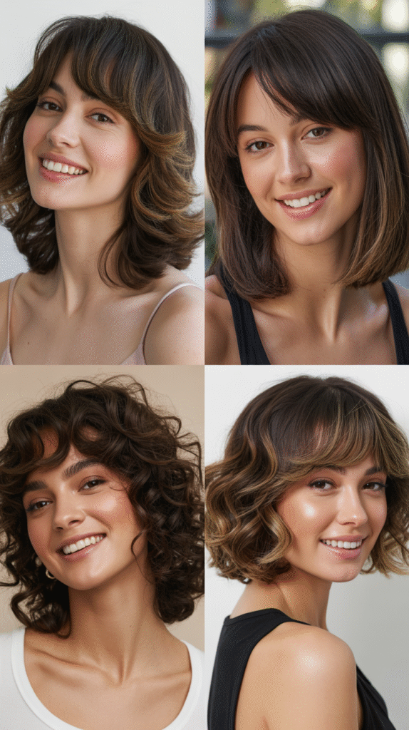 Undercut Bob with Long Bangs