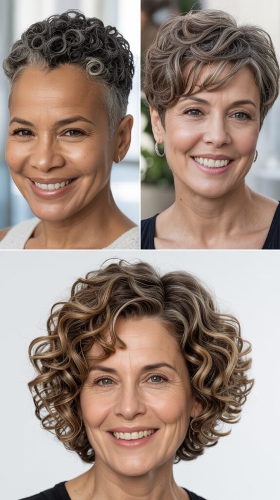 Tapered Cut with Natural Curls