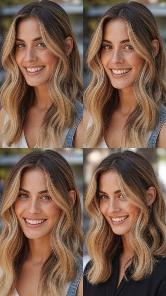 Sun-Kissed Blonde With Natural Grow-Out