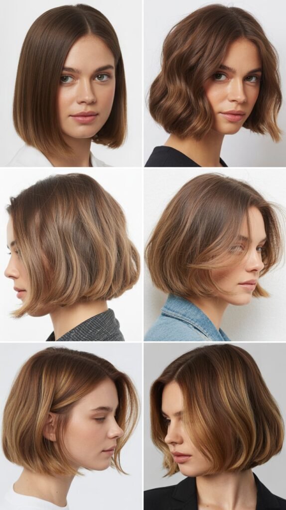 Classic Bob With Subtle Bronde Highlights
