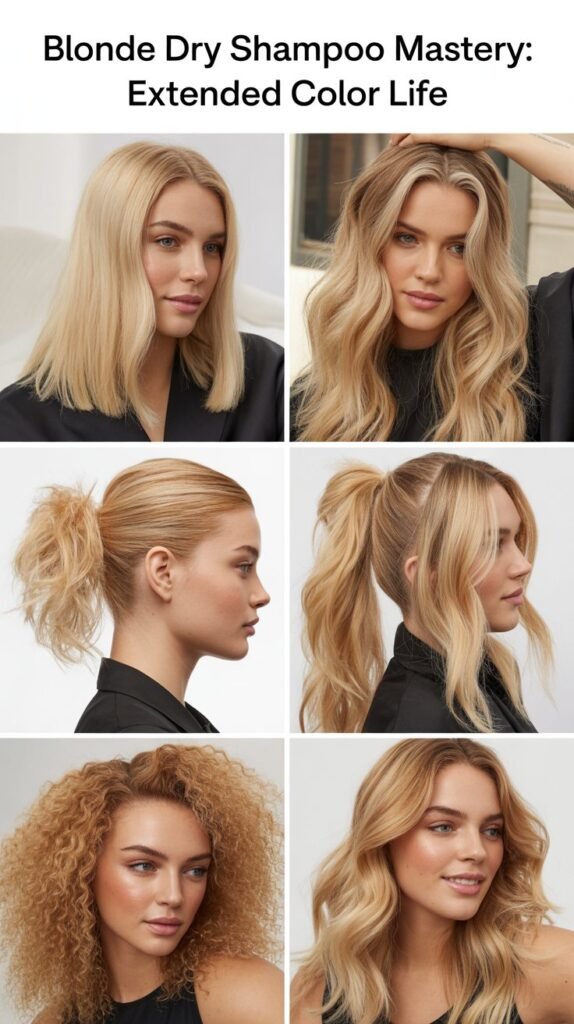 Blonde Dry Shampoo Mastery: Extended Color Life
