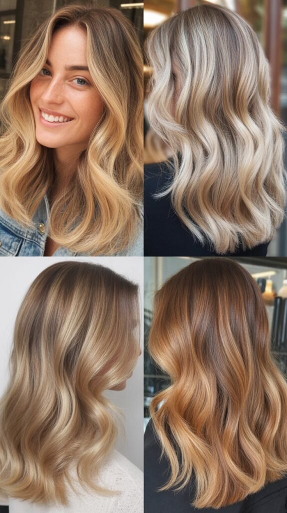 Blonde Balayage for Medium Length Hair
