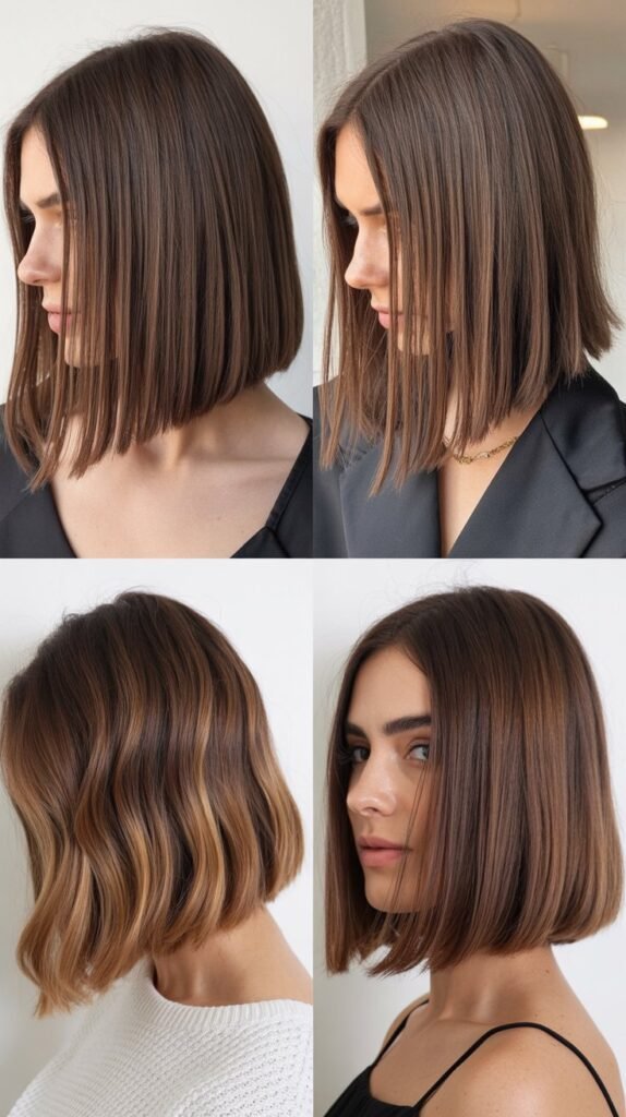 Blunt Bob With Tortoiseshell Balayage