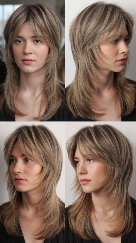 Razored Layers with Piece-y Bangs