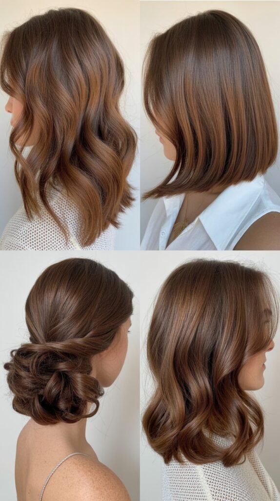  Caramel Highlights with Chocolate Brown Base