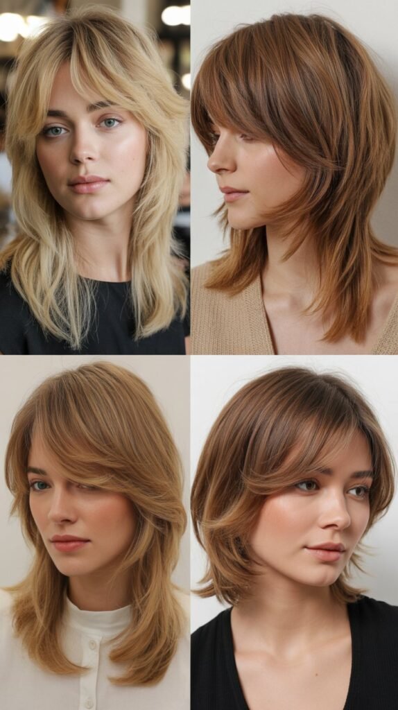 Point-Cut Layers With Wispy Side Fringe
