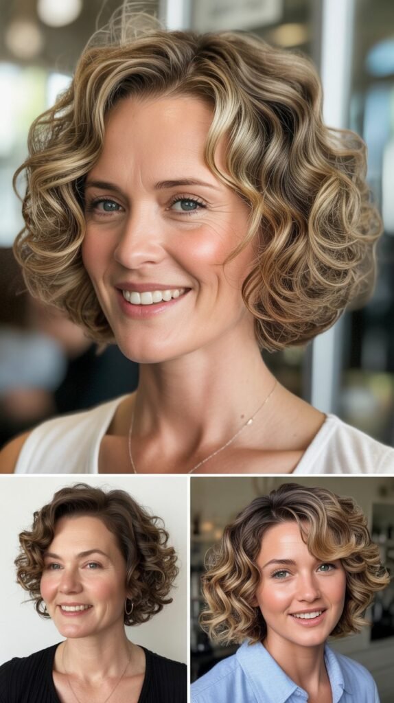 Curly Bob for Fine Wavy Hair