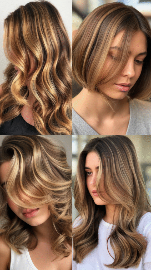 Cool Champagne Blonde With Root Shadow