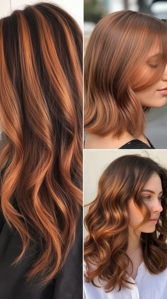  Copper Balayage for Bold Warmth