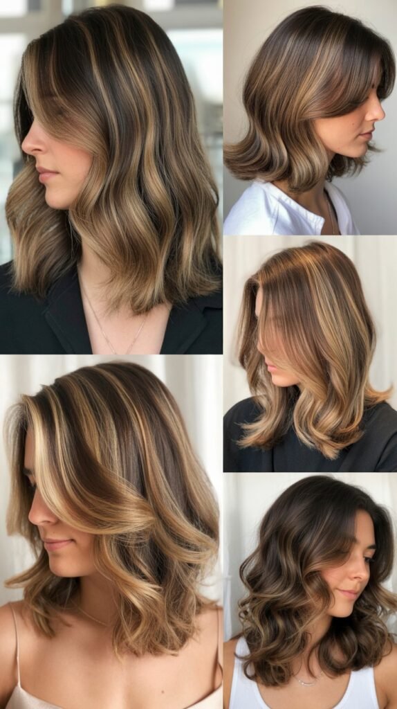 Caramel Highlights for First-Time Color