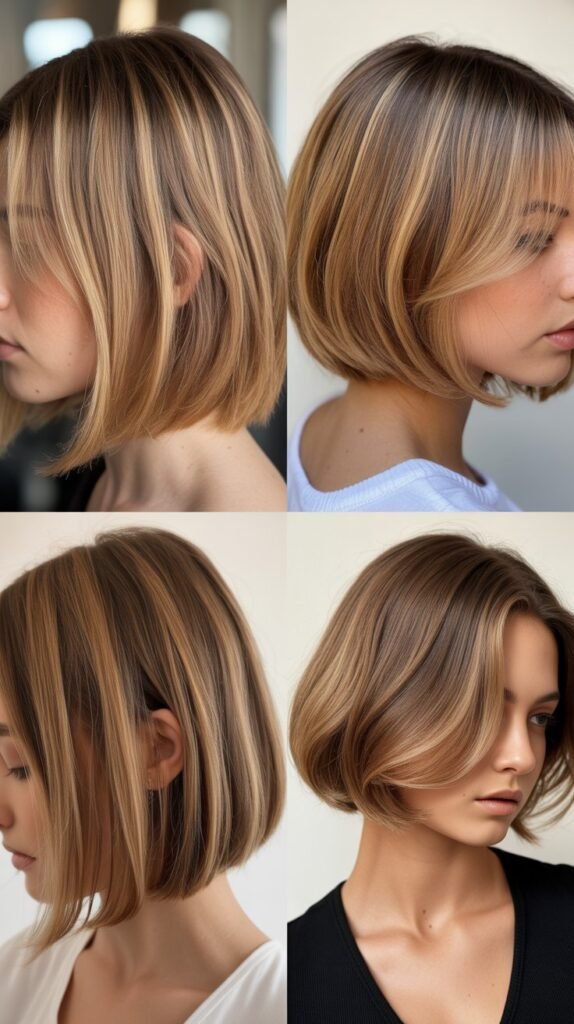 Rounded Bob With All-Over Babylights