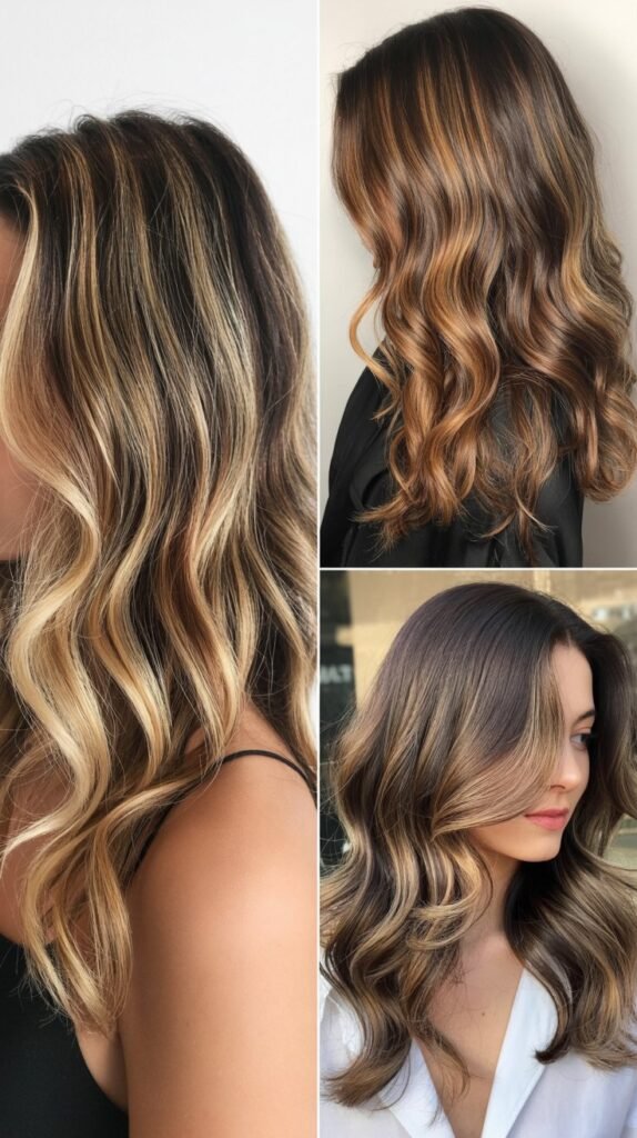 Balayage Waves with Root Shadow