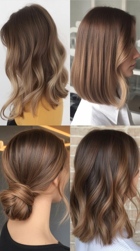 Blonde Babylights with Brunette Base