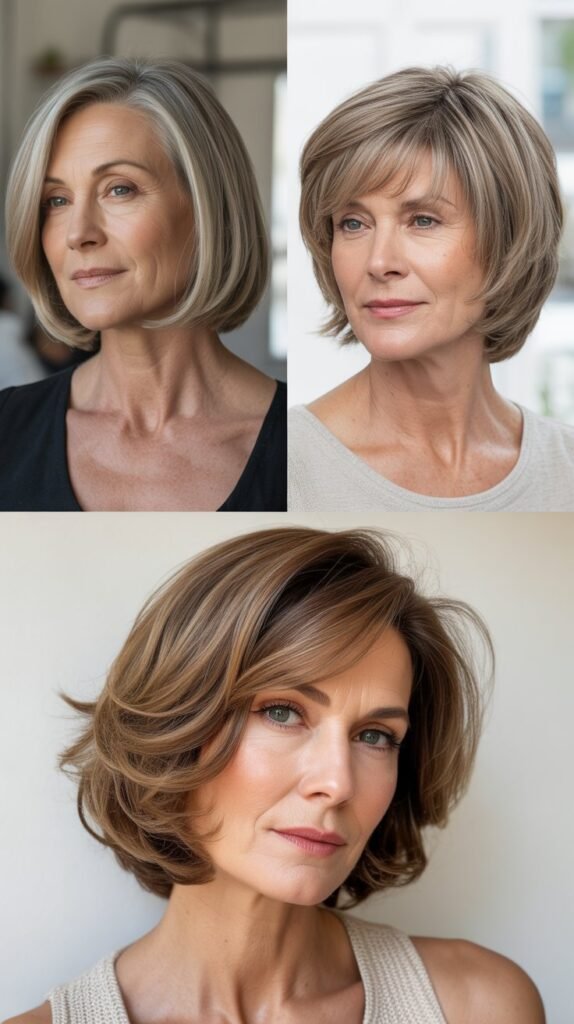 Layered Bob at Jaw Length