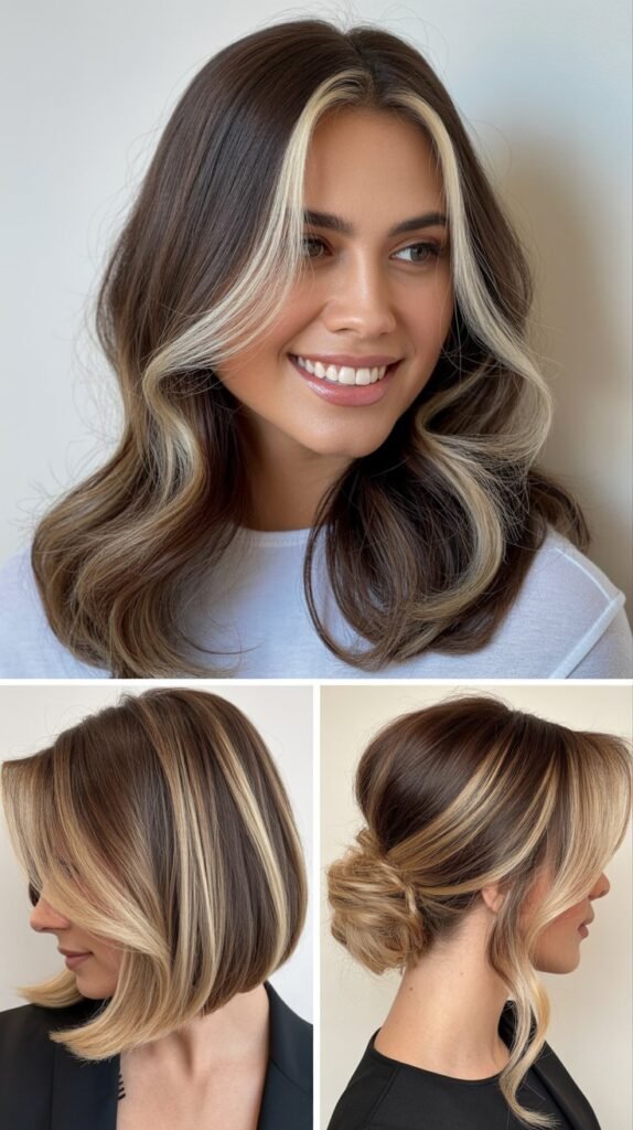 Contrast Lowlights with Blonde Highlights