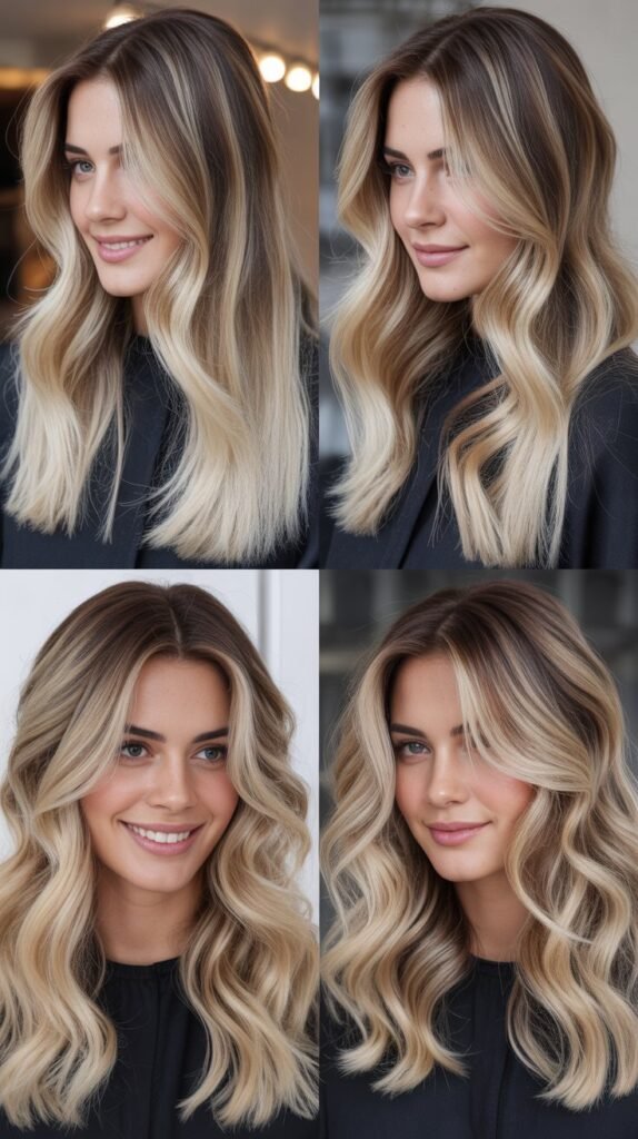 Frosted Blonde With Shadow Root