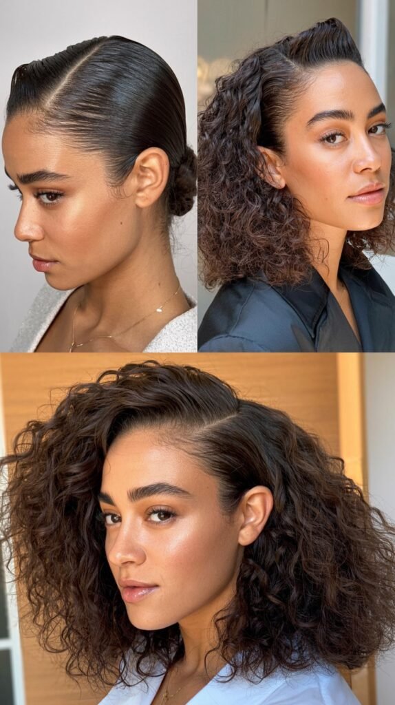 Slicked Side with Opposite Volume Waves