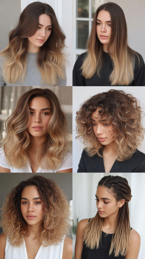 Chocolate Brown Roots With Blonde Balayage