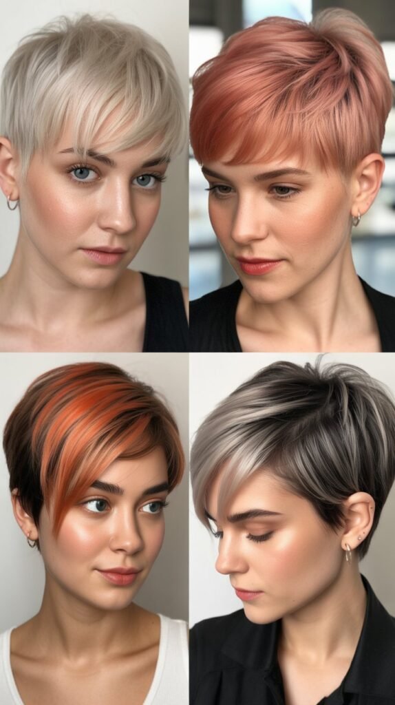  Graduated Pixie With Bright Highlights