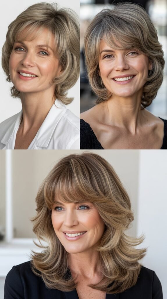 Blended Bangs with Seamless Layers