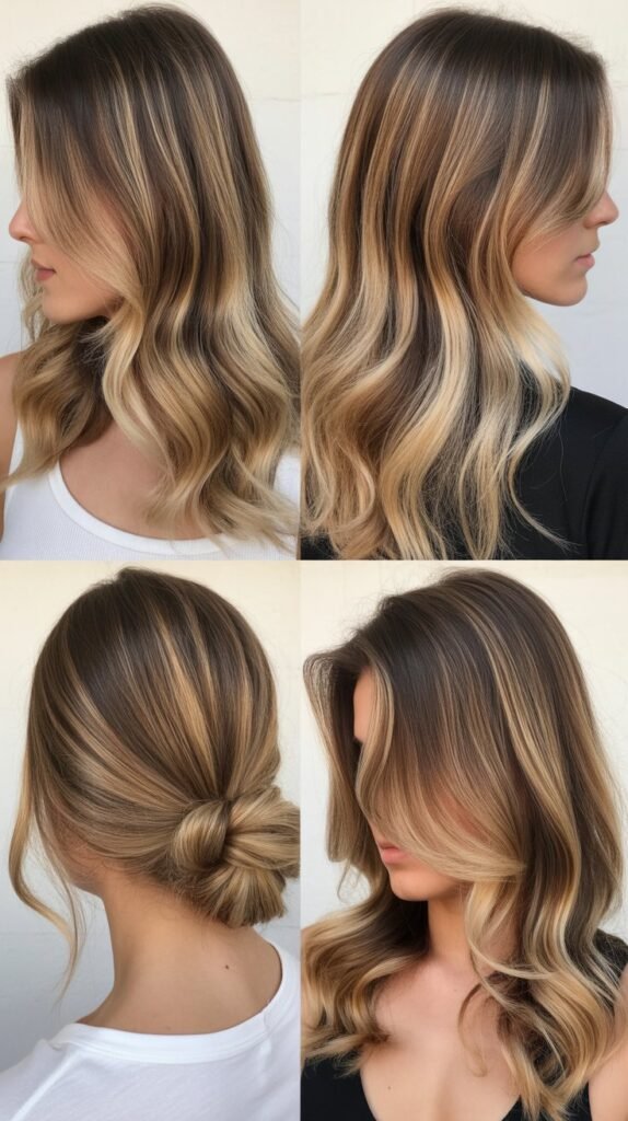 Blonde Balayage on Light Brunette