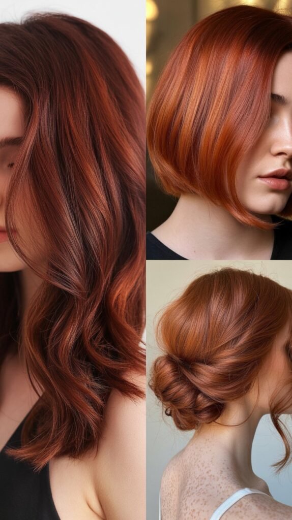 Auburn Ribbons for Rich Red Tones