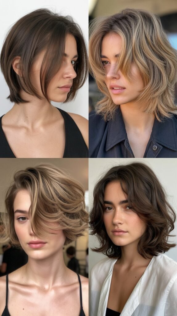  Asymmetrical Layered Cut
