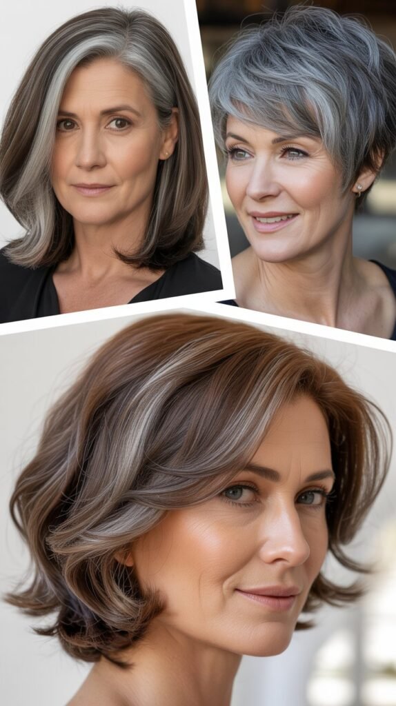  Gray Blending with Demi-Permanent Color