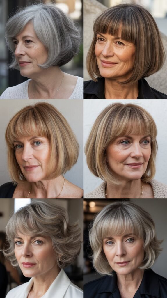 Diagonal Bangs with Medium Bob