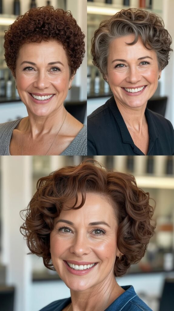 The Curly Crop with Tapered Sides