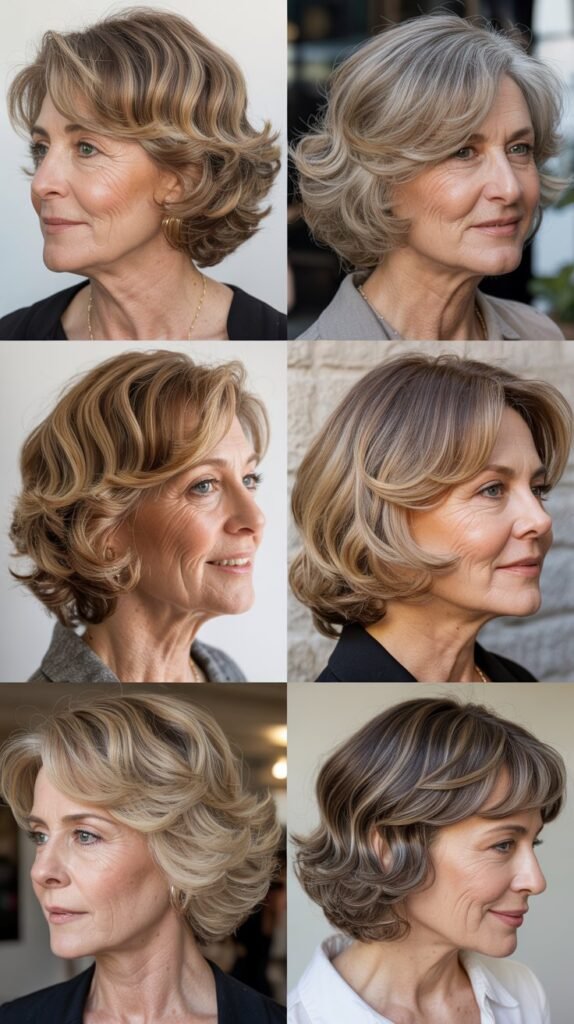 19. The Wavy Lob with Balayage Highlights