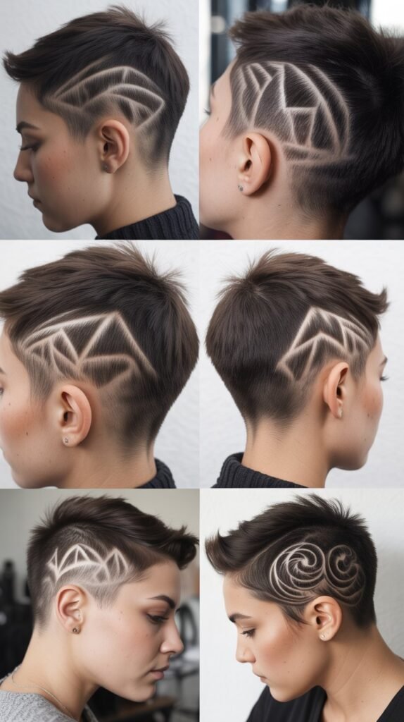 7. The Undercut Pixie with Design