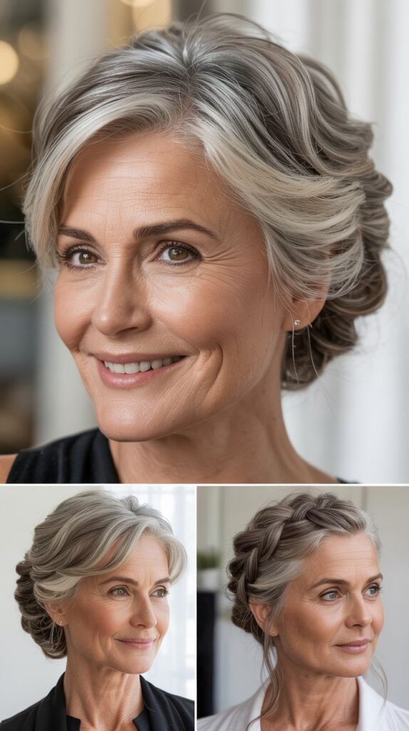The Sophisticated Gray Updo