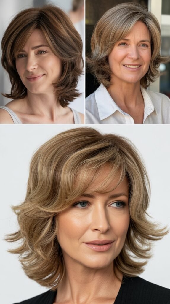 Layered Shag with Side Part