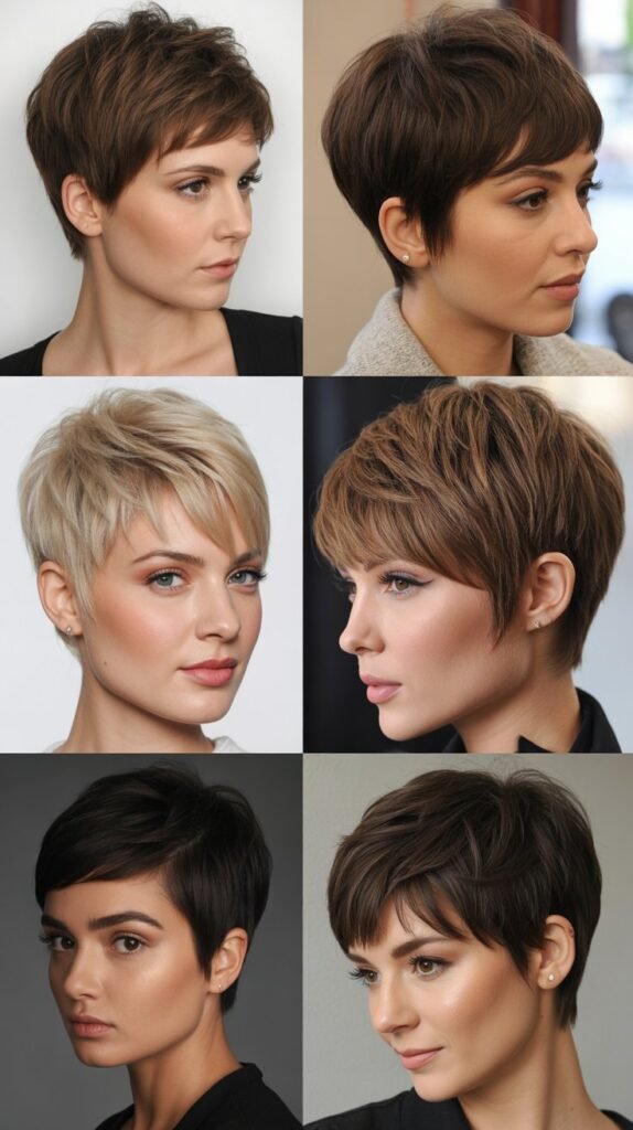 23. Choppy Layered Crown Pixie