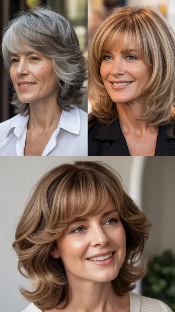 Feathered Bangs with Feathered Layers