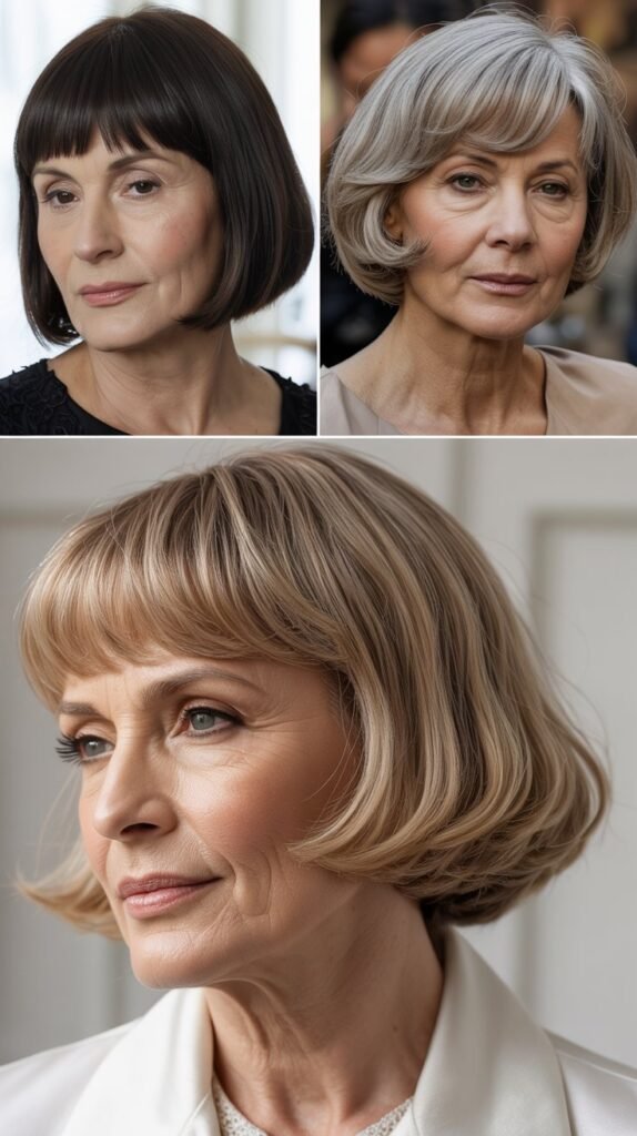 Chin-Length Bob with Bangs