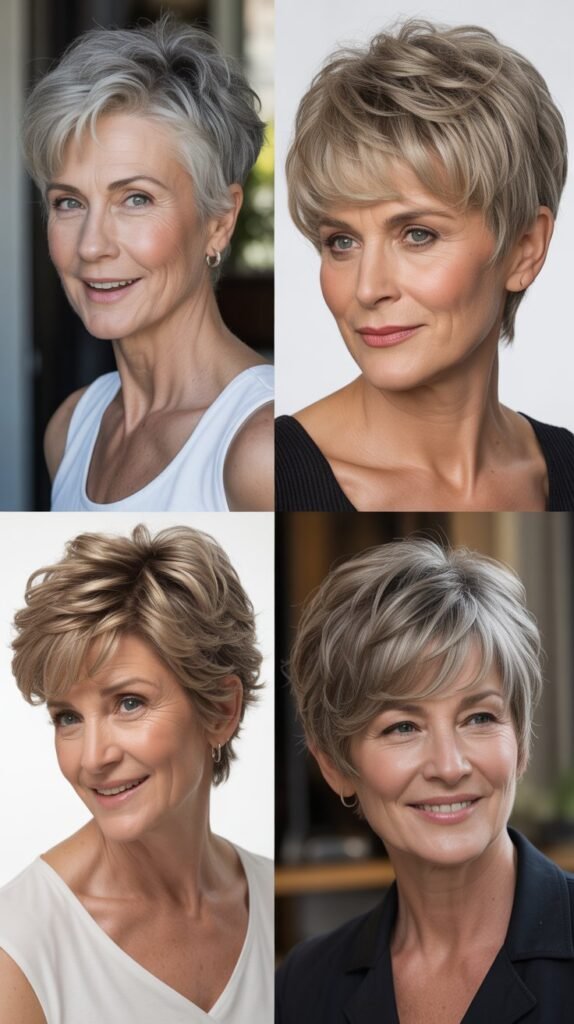 2. Textured Pixie Cut