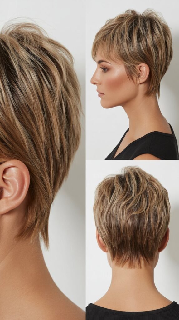 23. Graduated Shaggy Pixie