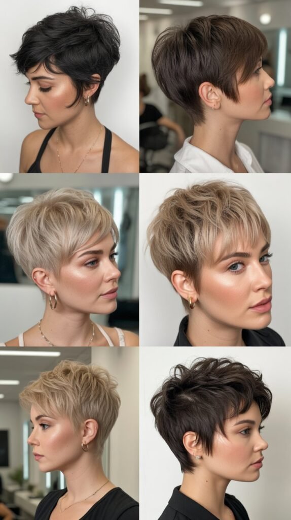 2. Textured Choppy Pixie