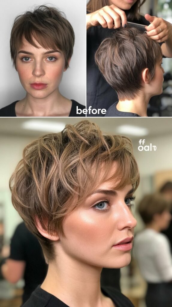 15. Soft Shaggy Pixie for Fine Hair