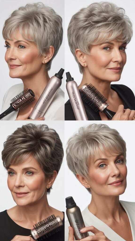 20. Volumized Pixie with Root Lift