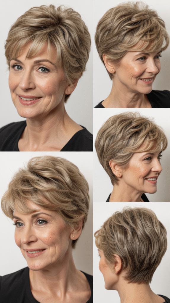 The Layered Bob with Bangs