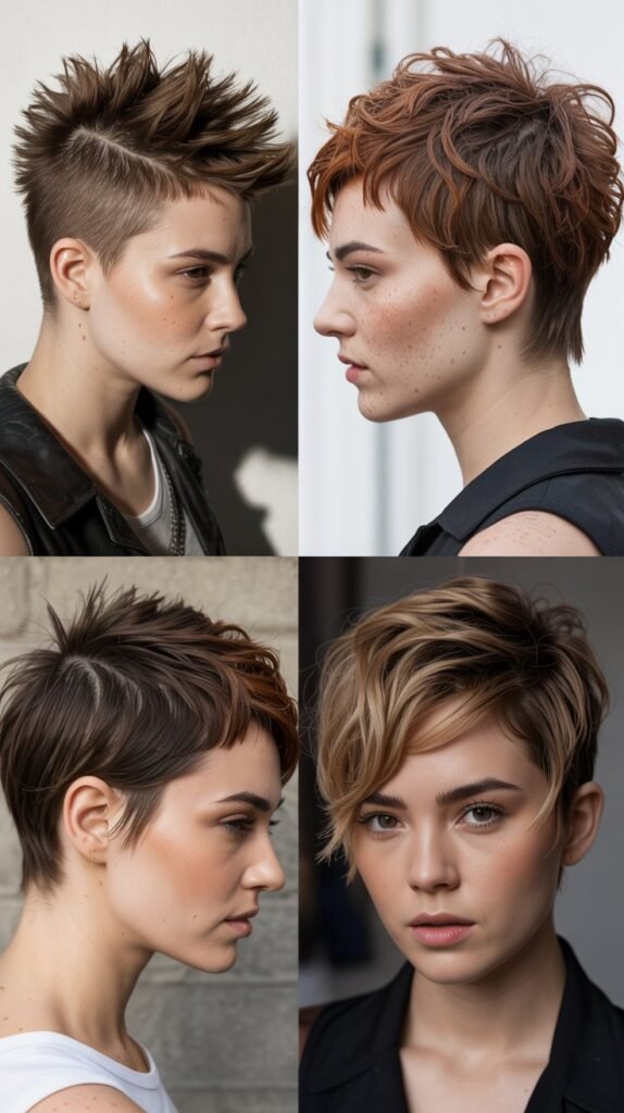 14. Mohawk-Inspired Shaggy Pixie