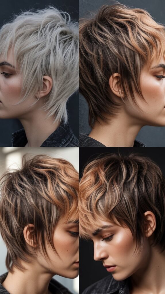  Shaggy Pixie With Multi-Tonal Highlights