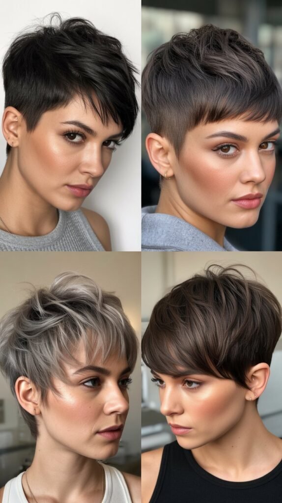 Edgy Razor Cut Pixie