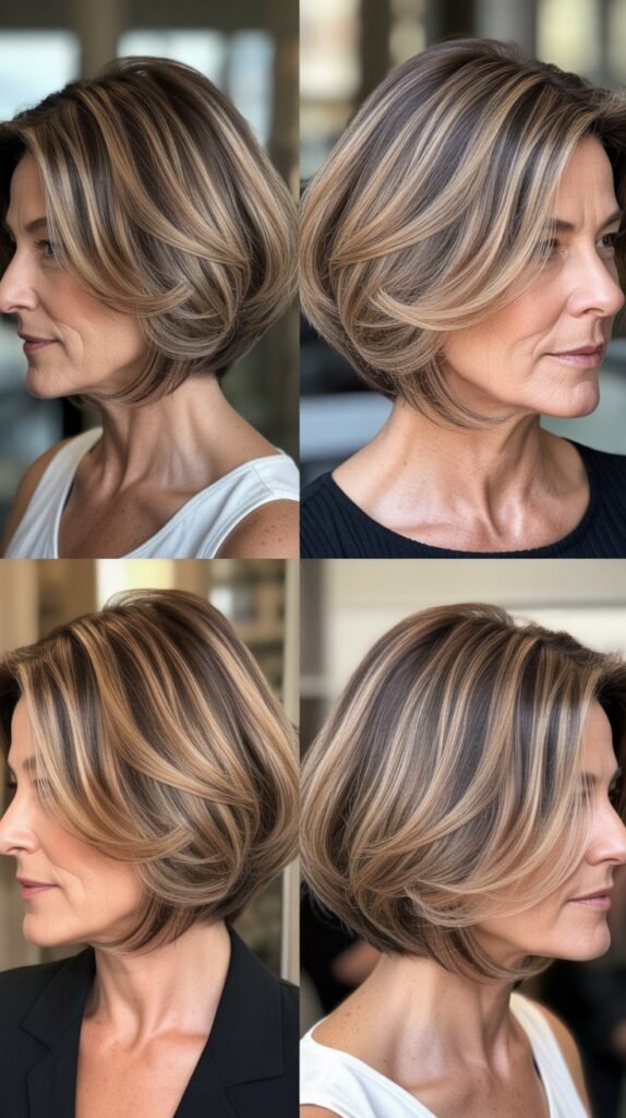 Chin-Length Bob with Balayage