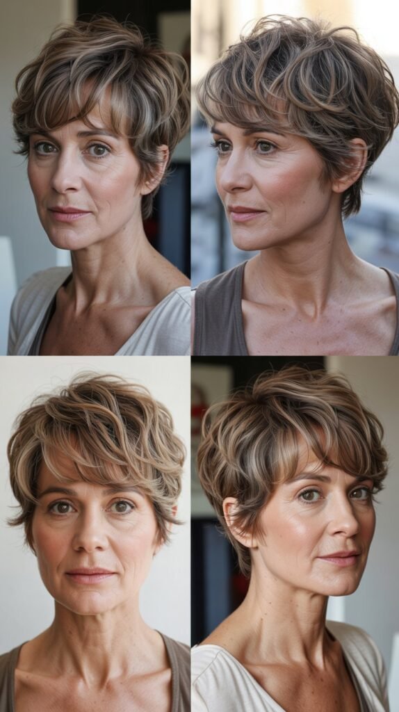 Messy Pixie with Textured Fringe