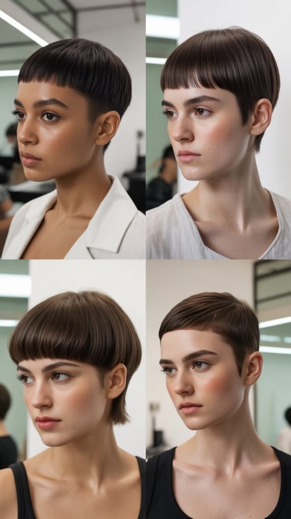 7. Bowl-Cut Inspired Pixie