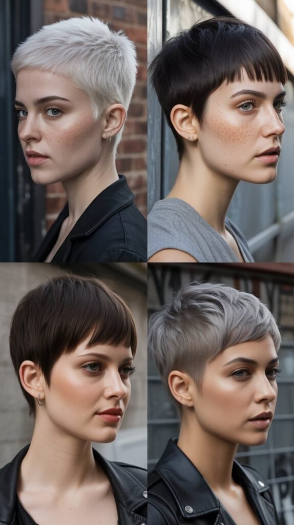 28. Edgy Razor-Cut Pixie